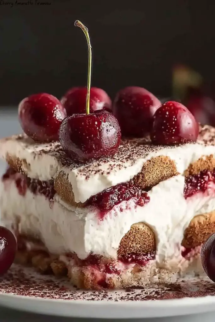 Cherry Amaretto Tiramisu