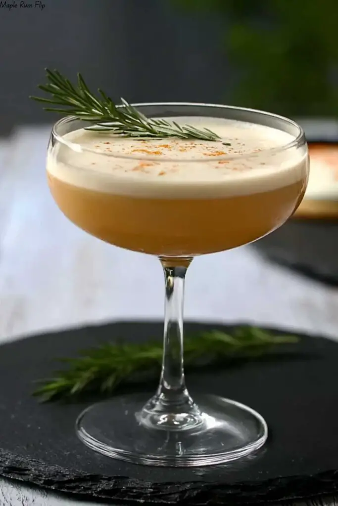 Maple Rum Flip