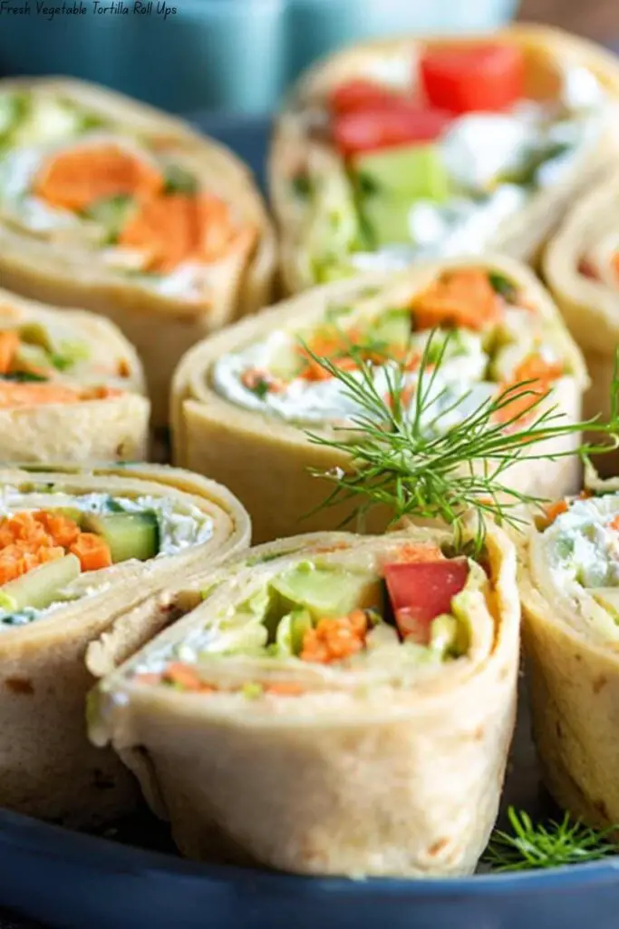 Fresh Vegetable Tortilla Roll Ups