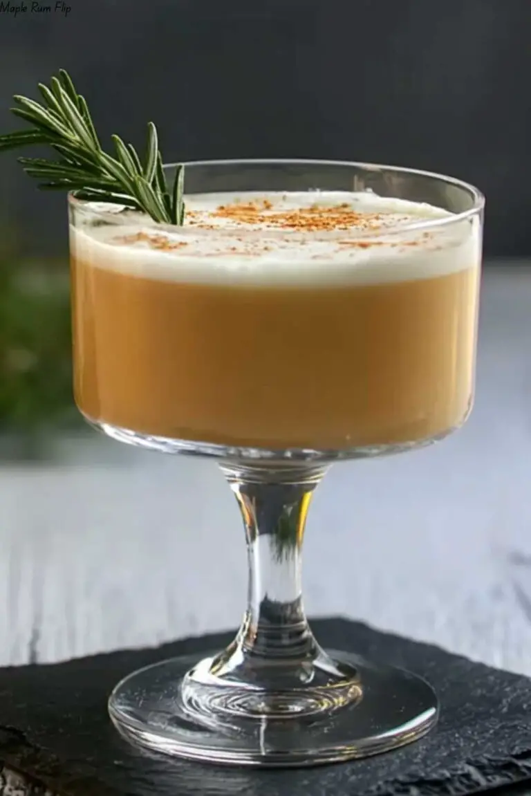 Maple Rum Flip