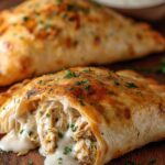 Chicken Alfredo Air Fryer Calzones