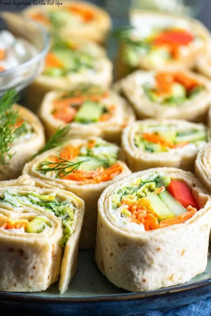 Fresh Vegetable Tortilla Roll Ups