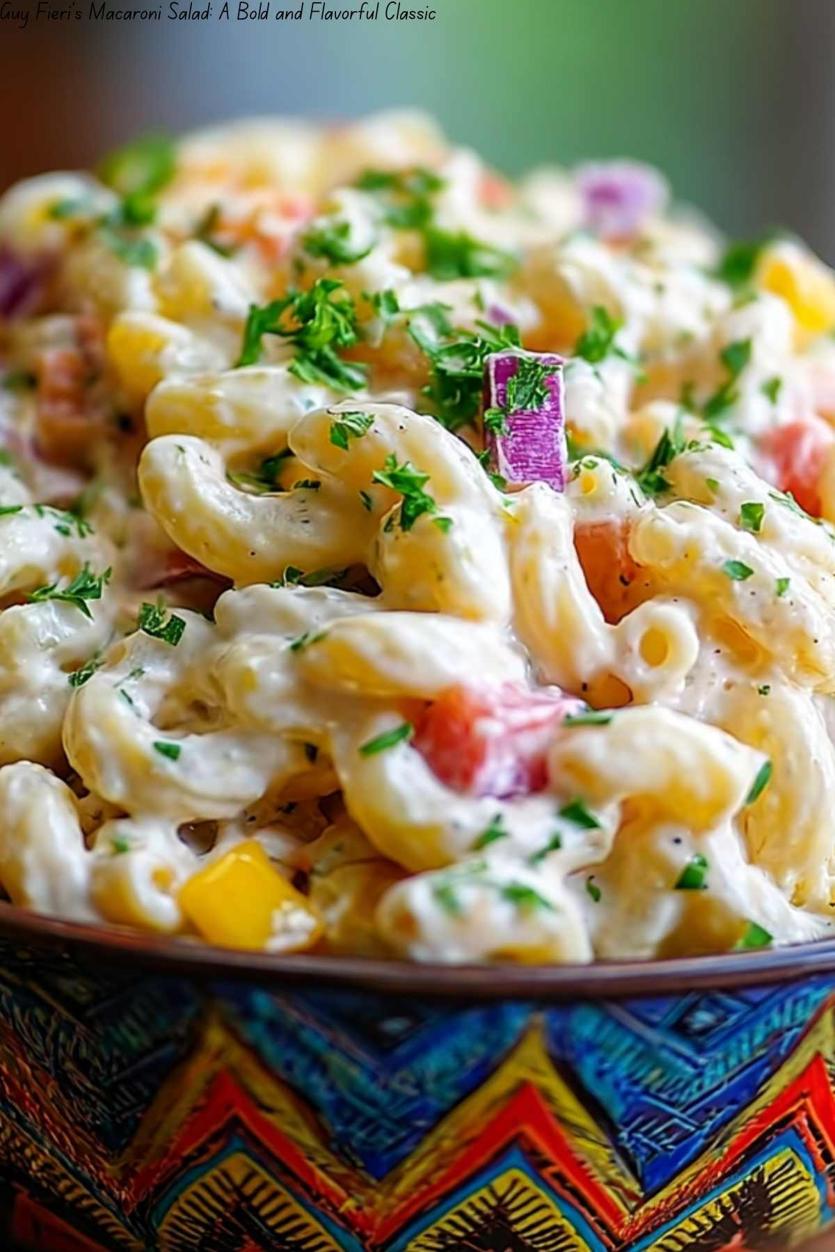 Guy Fieri’s Macaroni Salad: A Bold and Flavorful Classic