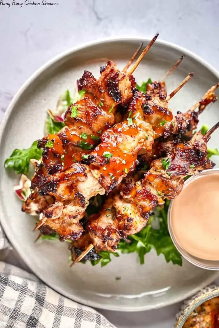 Bang Bang Chicken Skewers
