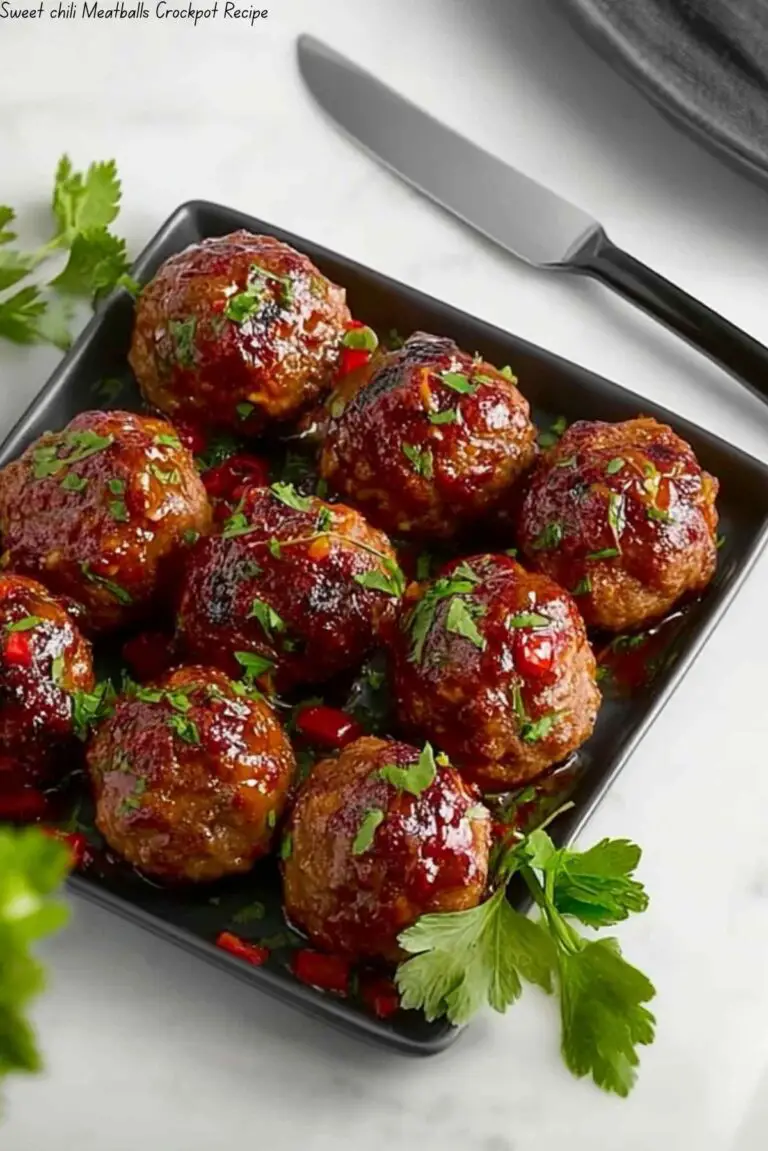 Sweet Chili Meatballs Crockpot Recipe