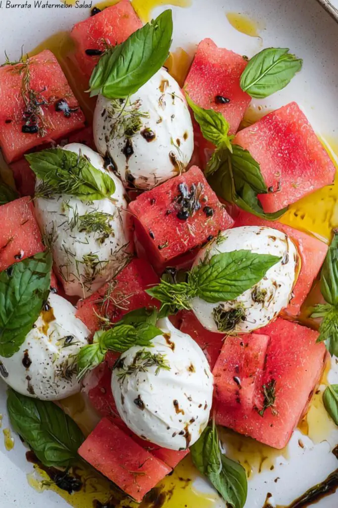 Burrata Watermelon Salad