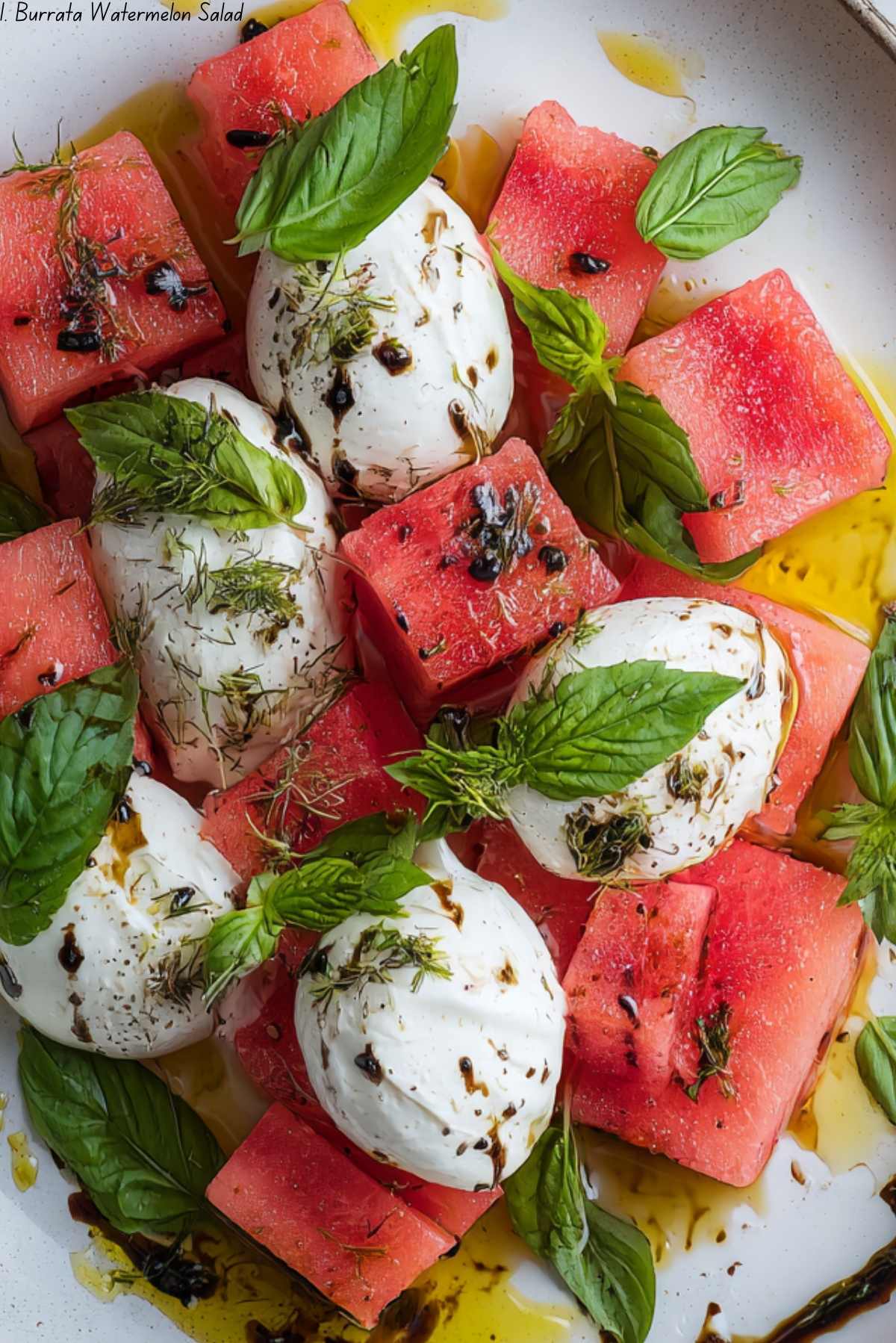 Burrata Watermelon Salad