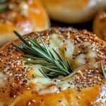 Mozzarella Stuffed Rosemary Parmesan Soft Pretzels