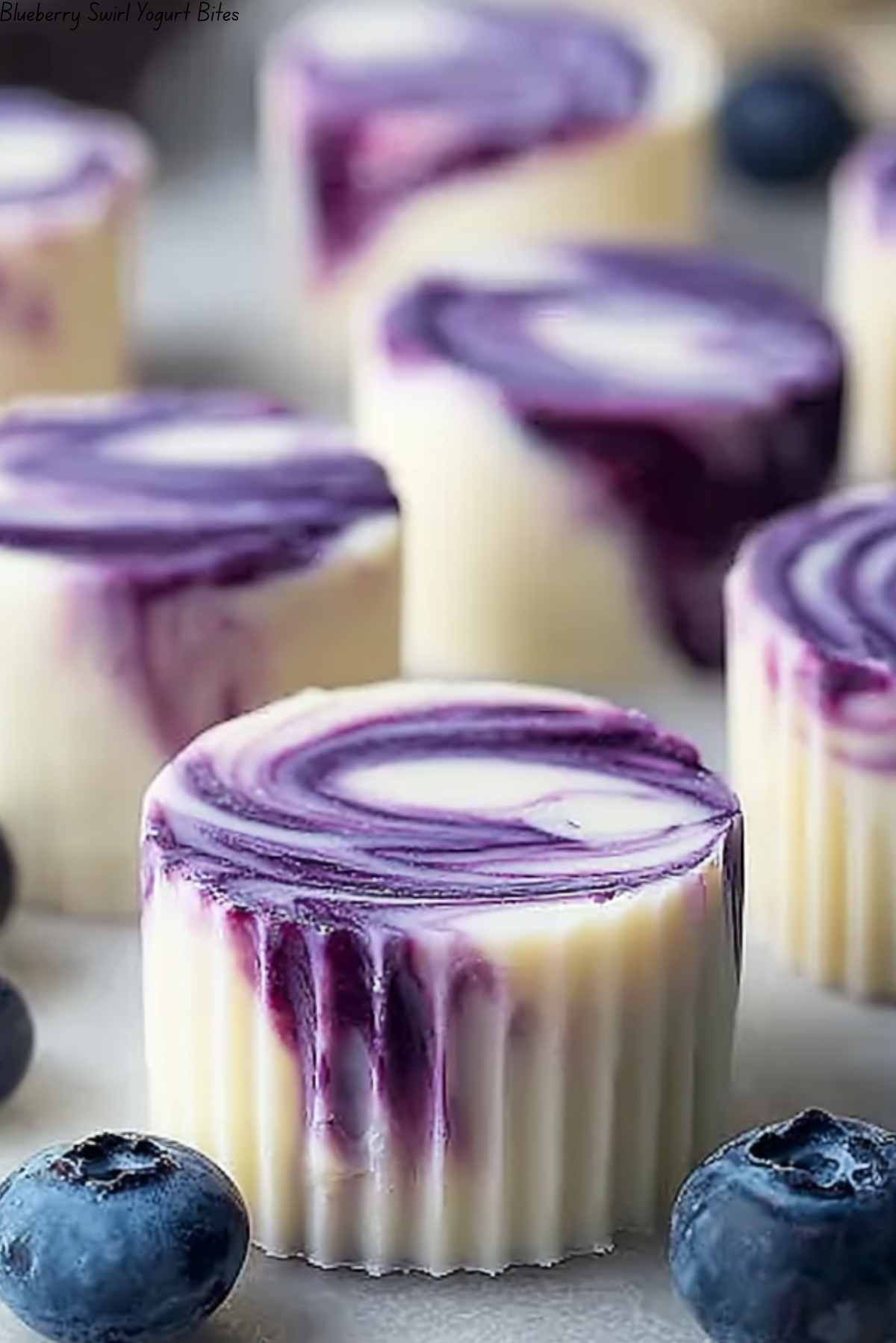 Blueberry Swirl Yogurt Bites