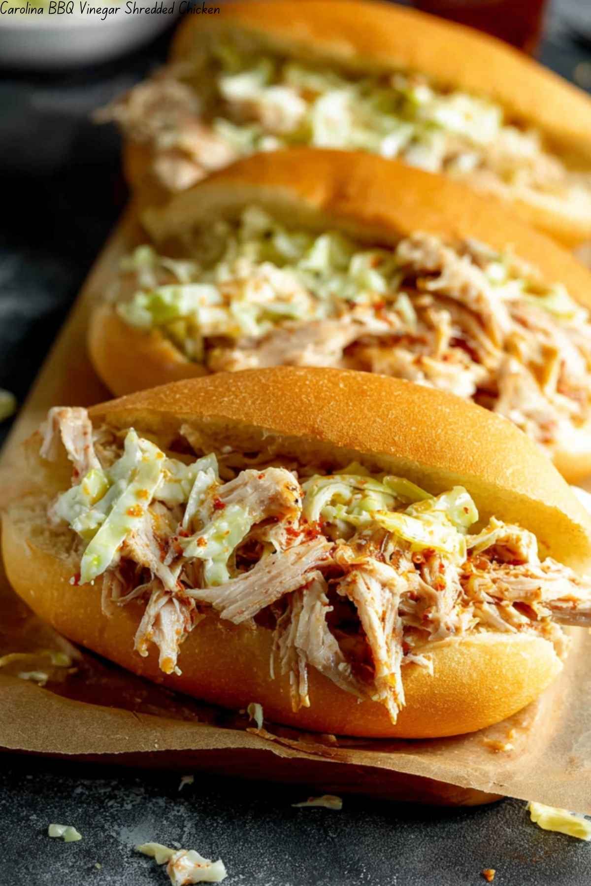 Carolina BBQ Vinegar Shredded Chicken