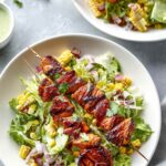 BBQ Chicken Skewer Salad