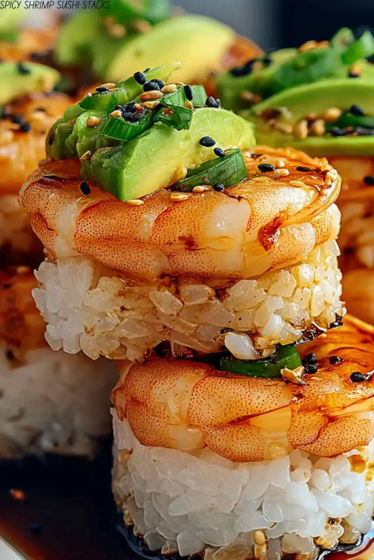 SPICY SHRIMP SUSHI STACKS