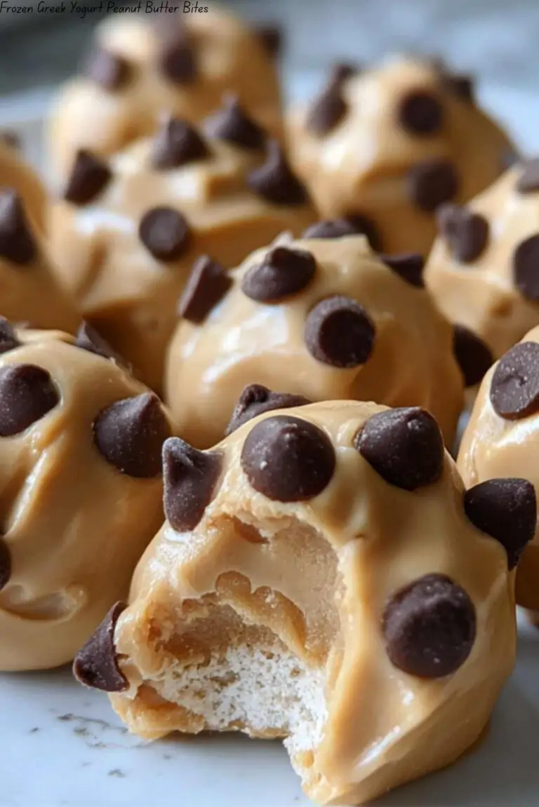 Frozen Greek Yogurt Peanut Butter Bites