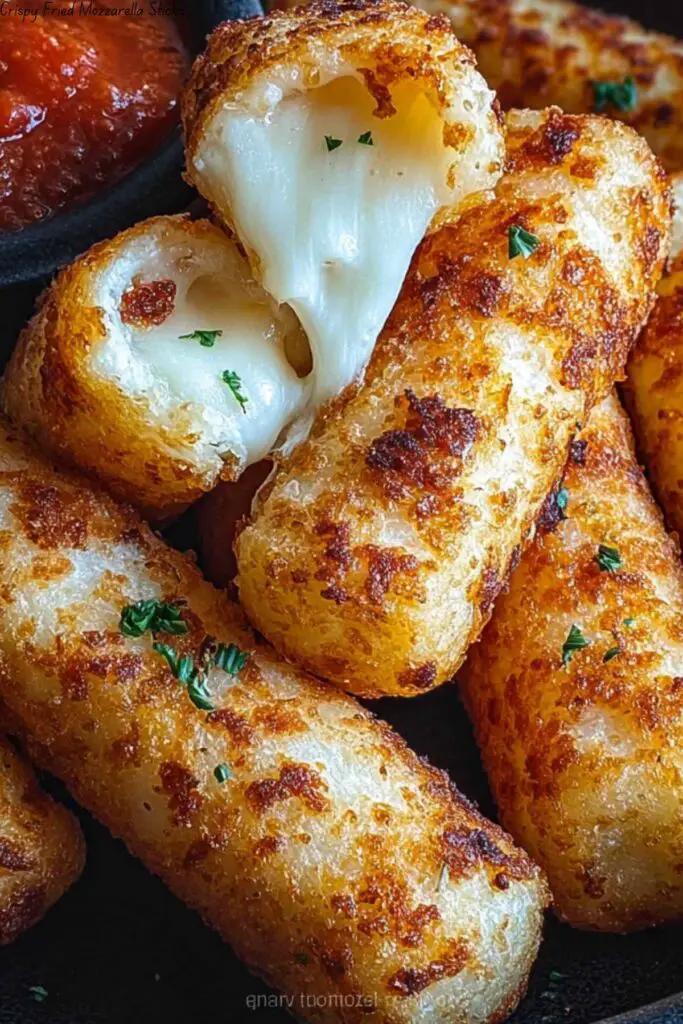 Crispy Fried Mozzarella Sticks