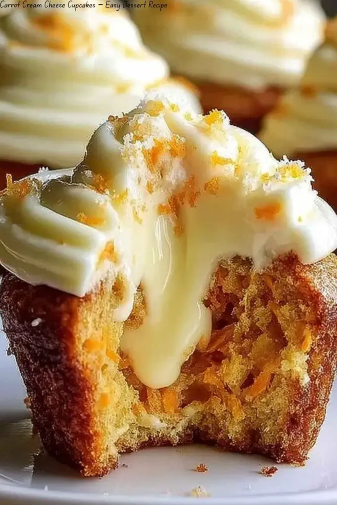 Carrot Cream Cheese Cupcakes – Easy Dessert Recipe