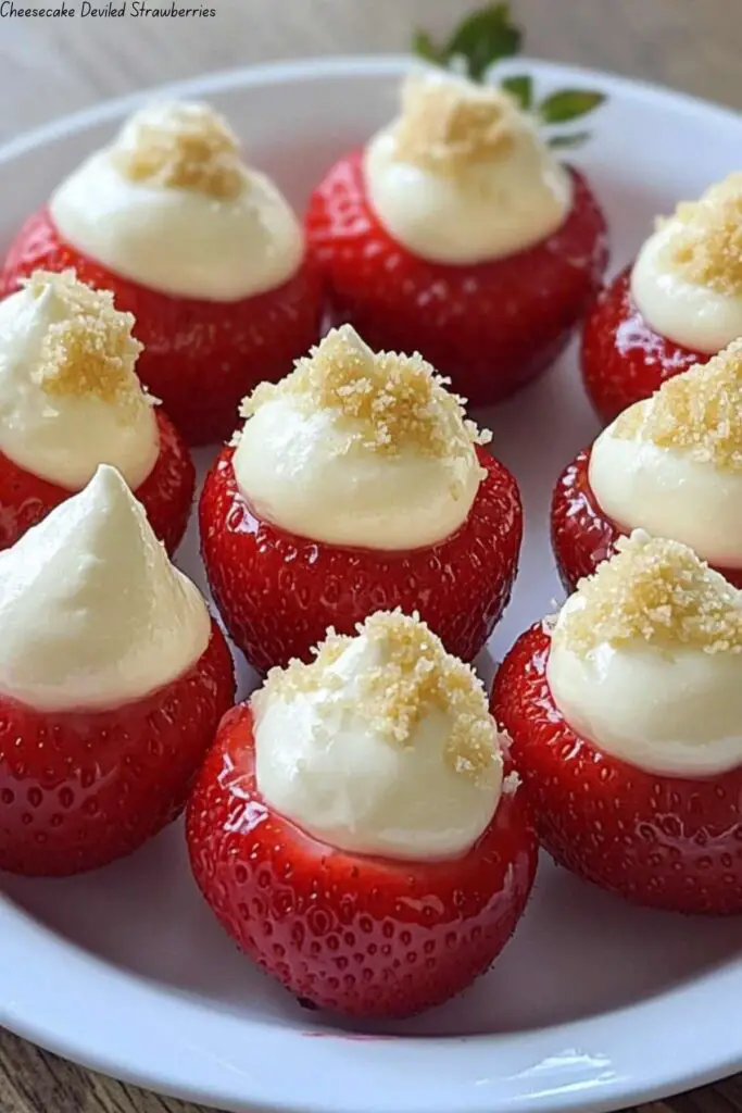 Cheesecake Deviled Strawberries