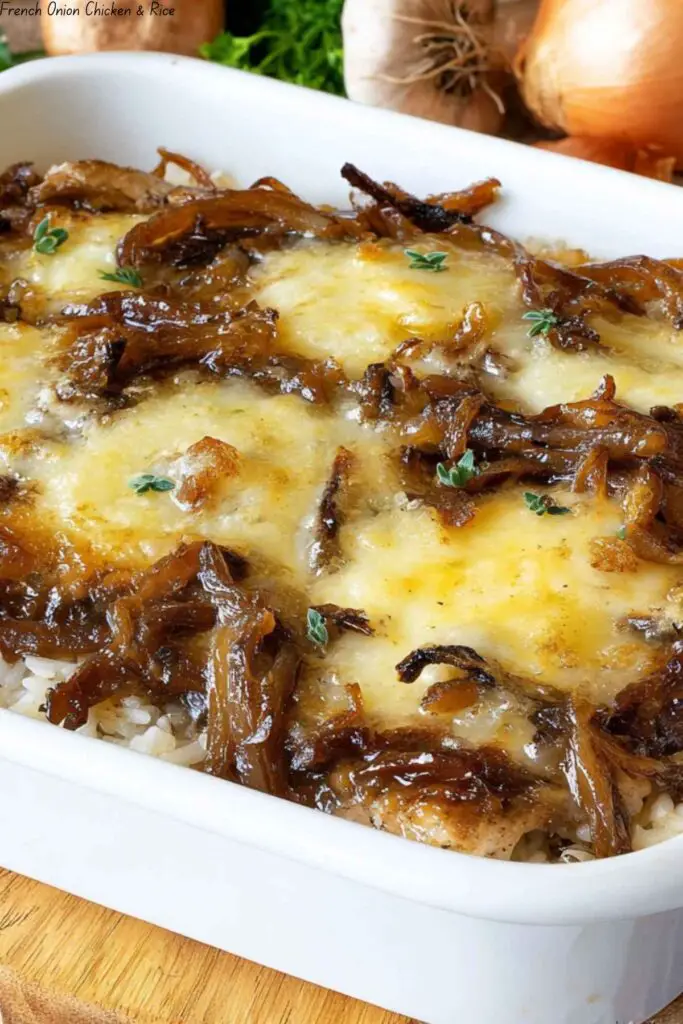 French Onion Chicken & Rice