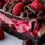 Dark Chocolate Raspberry Cheesecake Made Easy