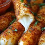 Crispy Fried Mozzarella Sticks