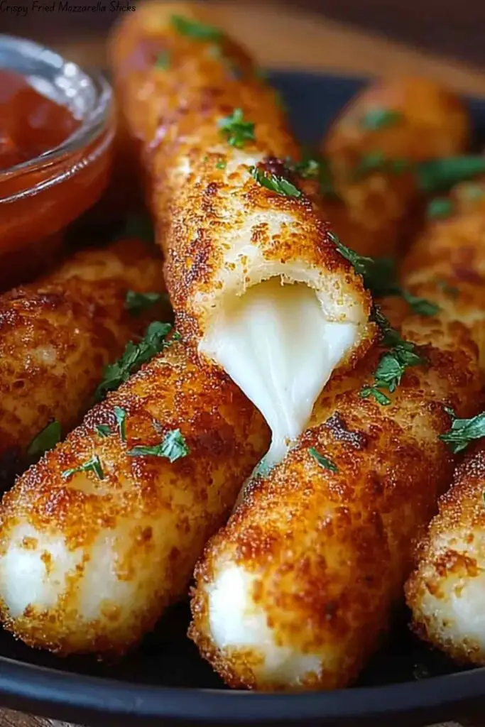 Crispy Fried Mozzarella Sticks