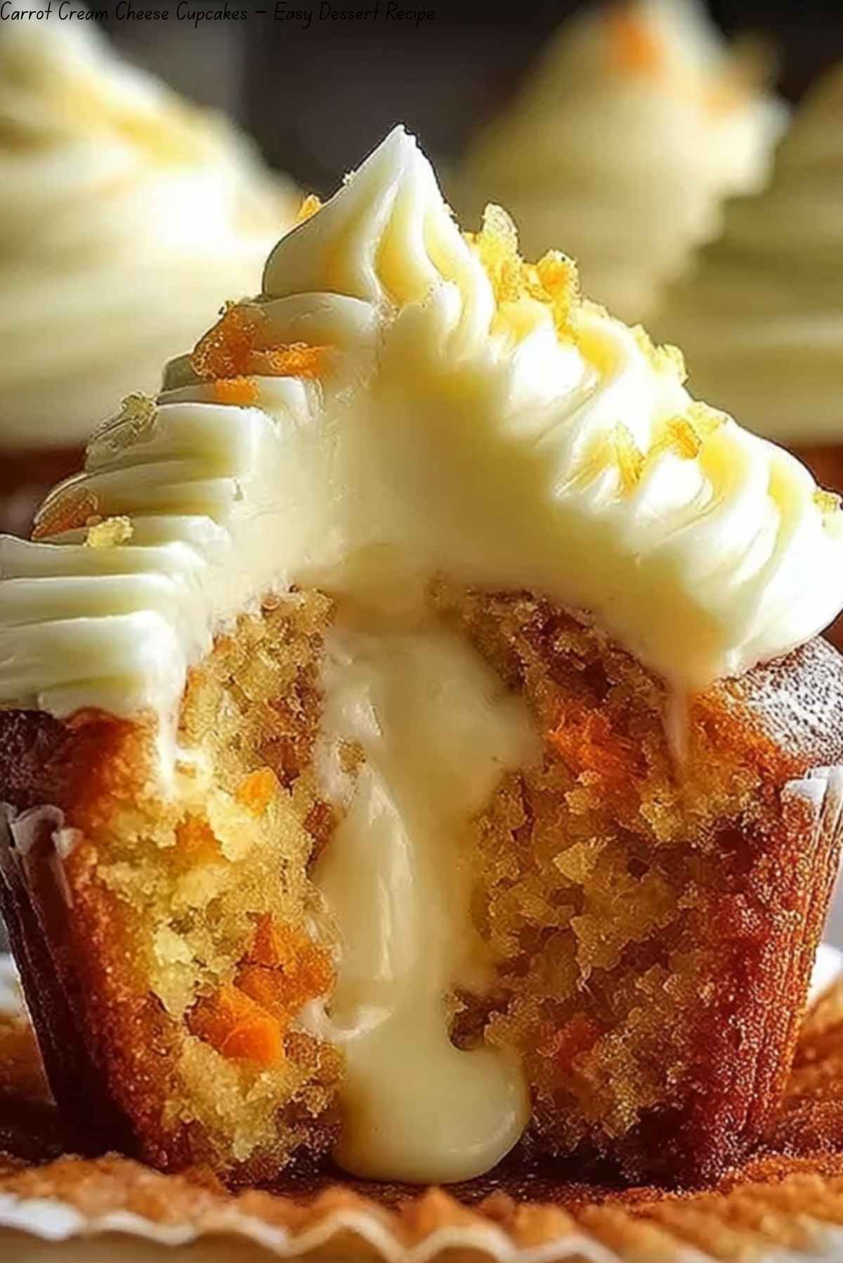 Carrot Cream Cheese Cupcakes – Easy Dessert Recipe