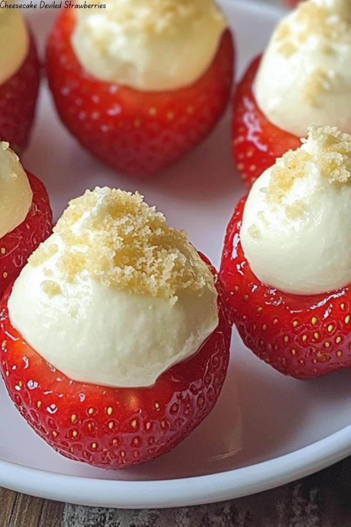 Cheesecake Deviled Strawberries