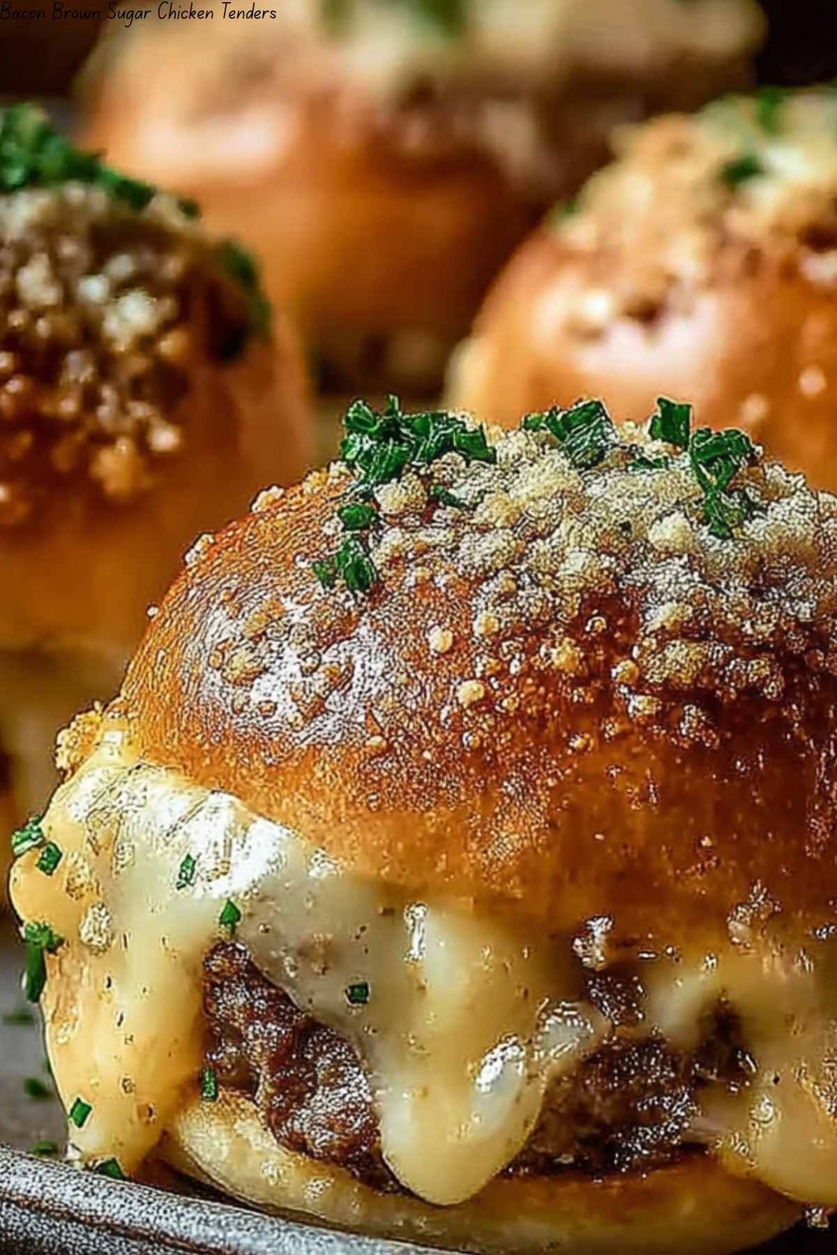 Garlic Parmesan Cheeseburger Bombs