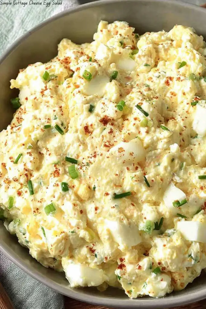 Simple Cottage Cheese Egg Salad