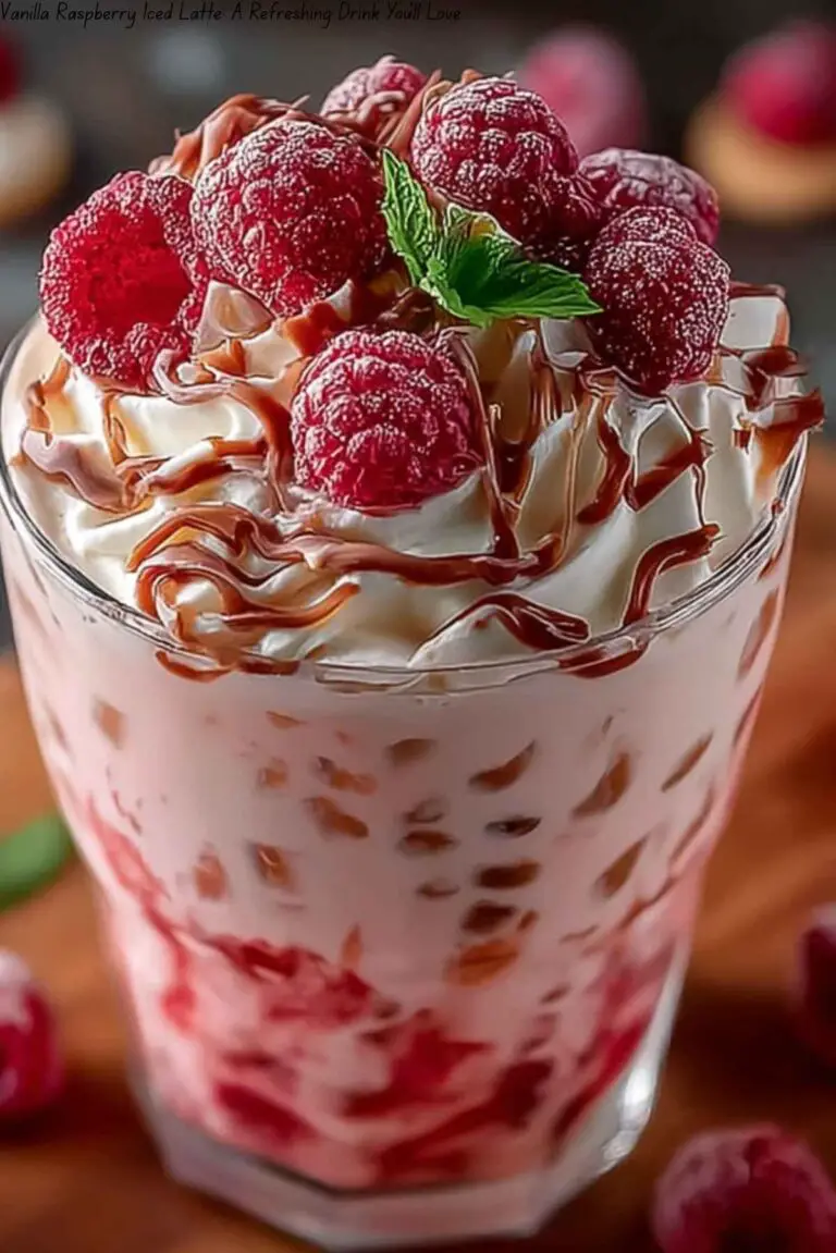 Vanilla Raspberry Iced Latte: A Refreshing Drink You’ll Love