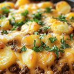 Loaded Ground Beef and Potatoes Skillet