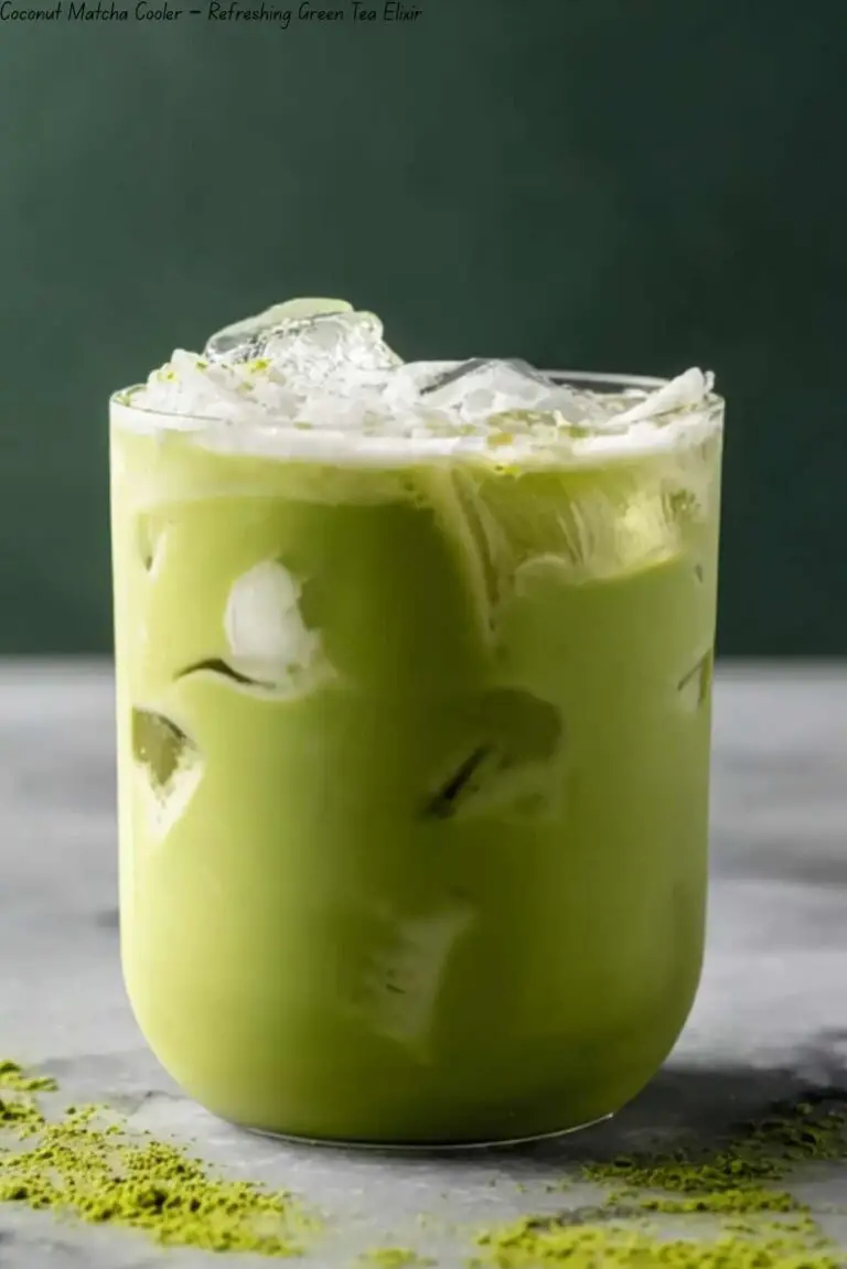 Coconut Matcha Cooler – Refreshing Green Tea Elixir