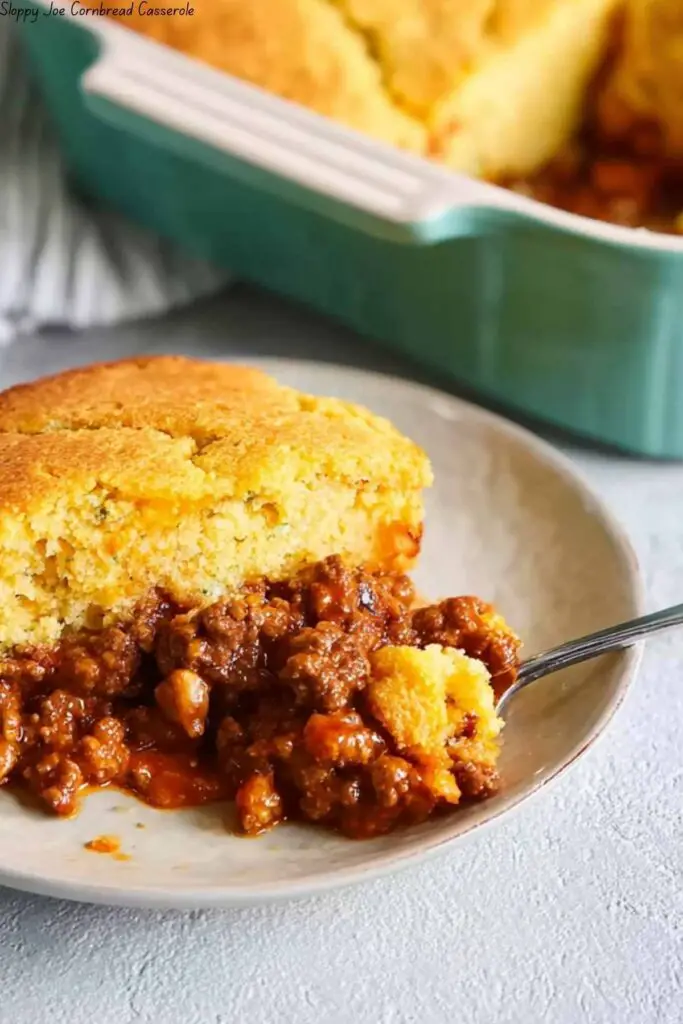 Sloppy Joe Cornbread Casserole