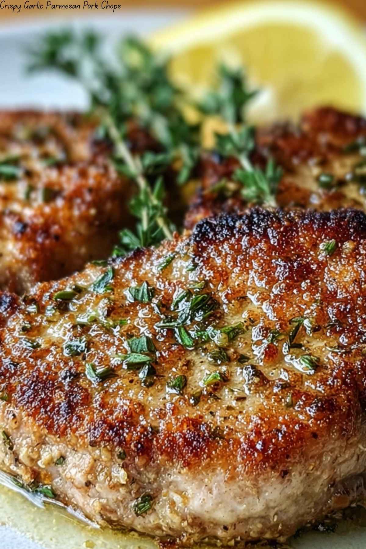 Crispy Garlic Parmesan Pork Chops