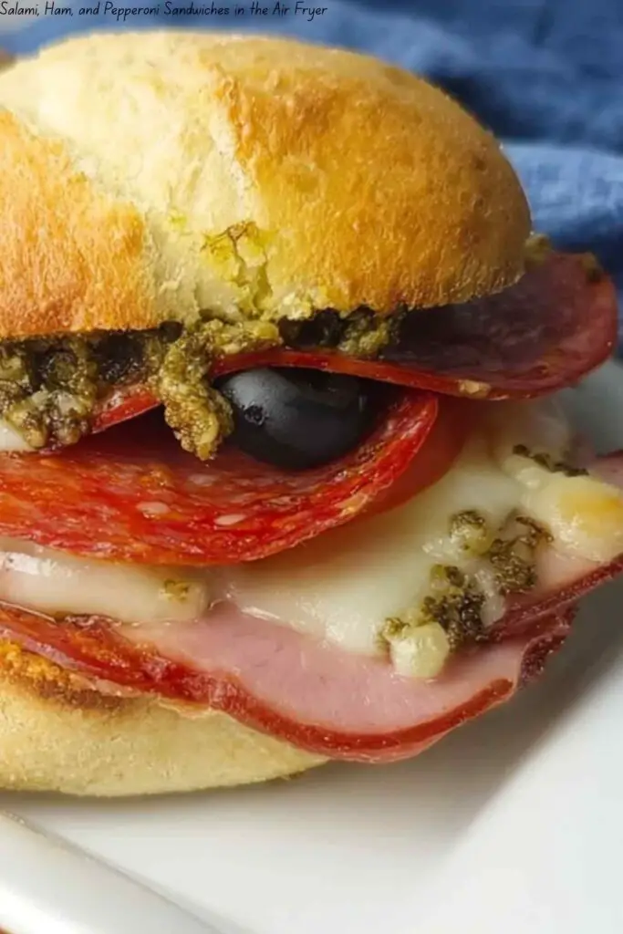 Salami, Ham, and Pepperoni Sandwiches in the Air Fryer