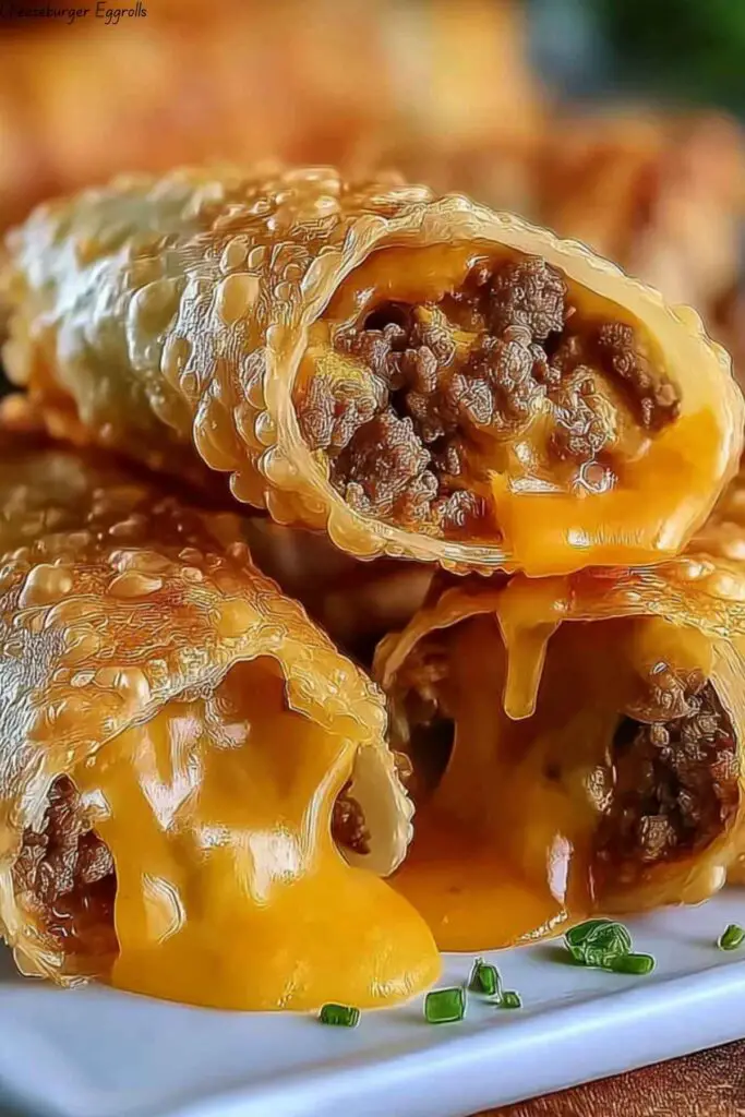 Cheeseburger Eggrolls