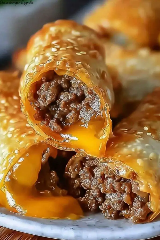 Cheeseburger Eggrolls