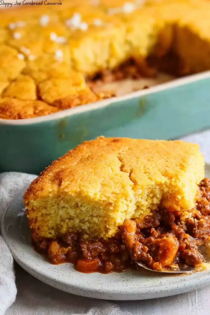 Sloppy Joe Cornbread Casserole