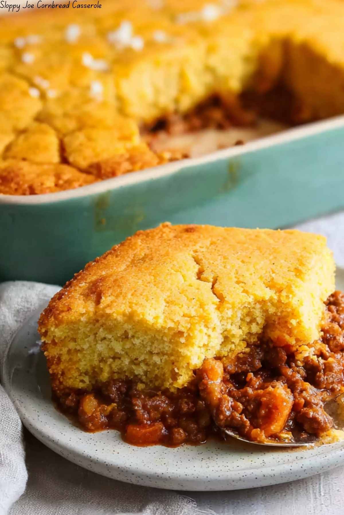Sloppy Joe Cornbread Casserole