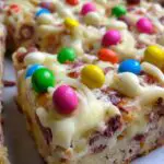 White Chocolate Brownie Pizza