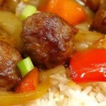 Sweet and Sour Meatballs (Suan T'ien Niu Jou Po Lo La Tzu)