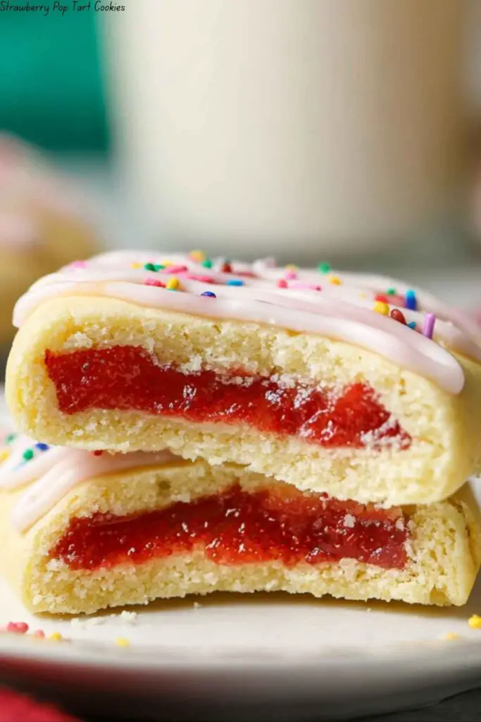 Strawberry Pop Tart Cookies