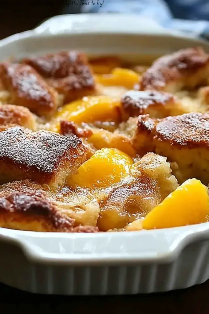 Peach Cobbler Bread Pudding: A Delightful Twist to Try!