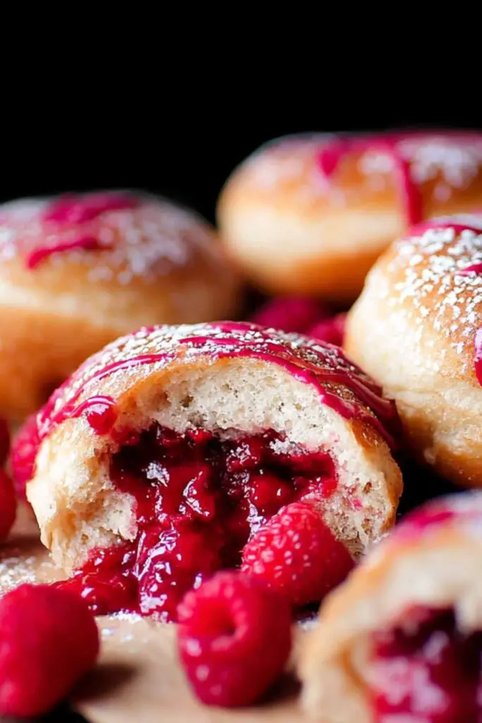 Baked Raspberry Donuts