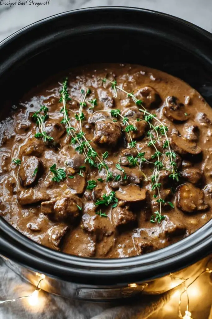 Crockpot Beef Stroganoff