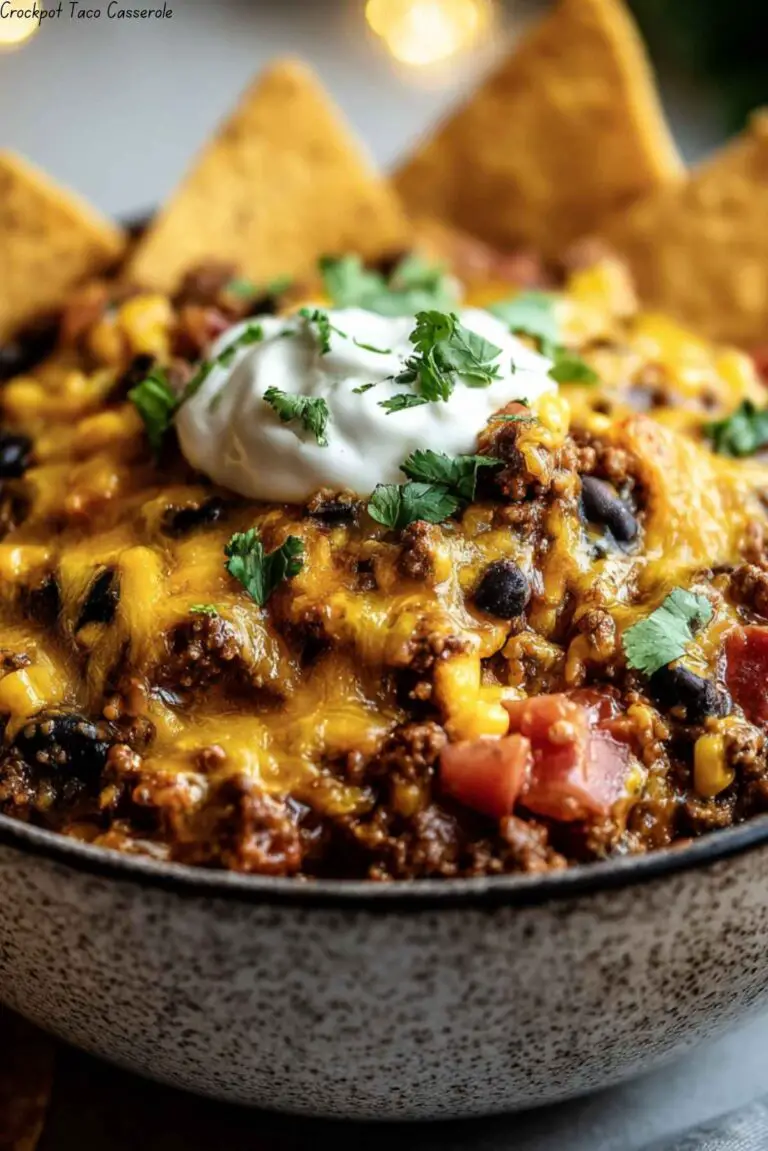 Crockpot Taco Casserole