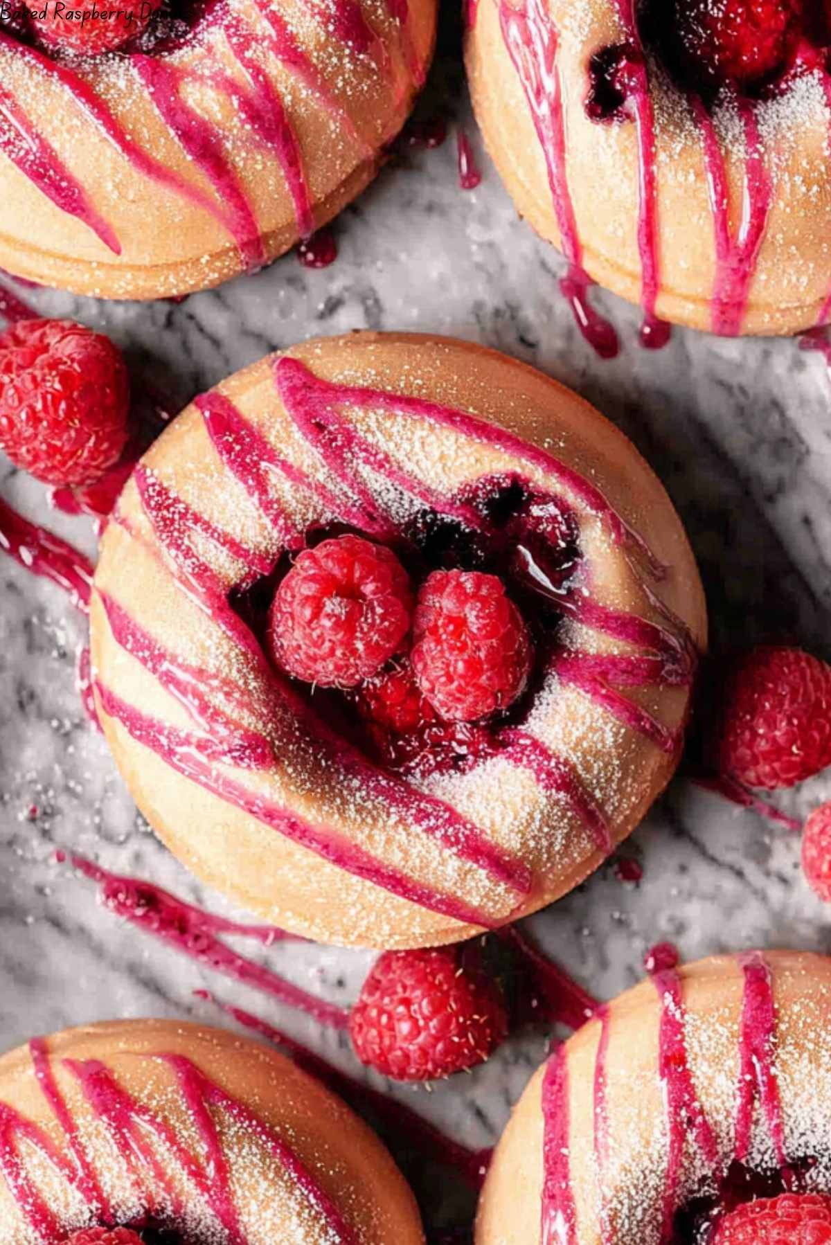 Baked Raspberry Donuts