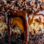 German Chocolate Poke Cake