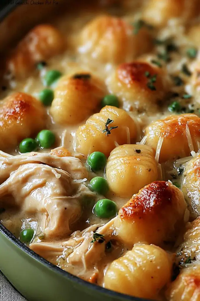 One Pot Gnocchi Chicken Pot Pie