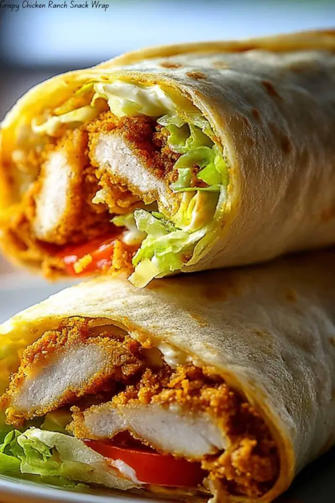 Crispy Chicken Ranch Snack Wrap
