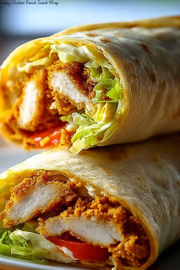 Crispy Chicken Ranch Snack Wrap